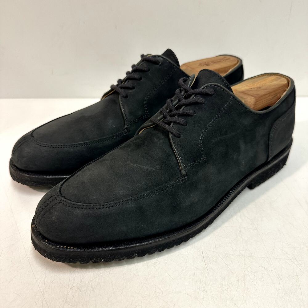 VERY GOOD Rancourt & Co. x Cole Haan Black Gray Nubuck Split Toe Vibram USA 9 D